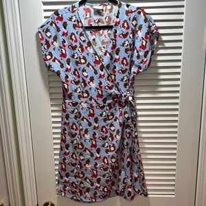 VILA Clothes light blue print dress